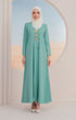 Rubi Jubah Kebarung Klasik | Sage Green